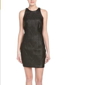Alexia Admor black pleather sheath dress